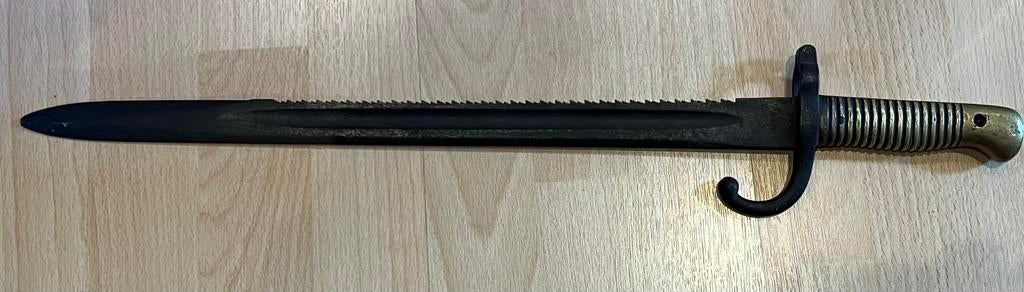 Terssen M1880 Belgische zaagrug bajonet, Ophalen of Verzenden
