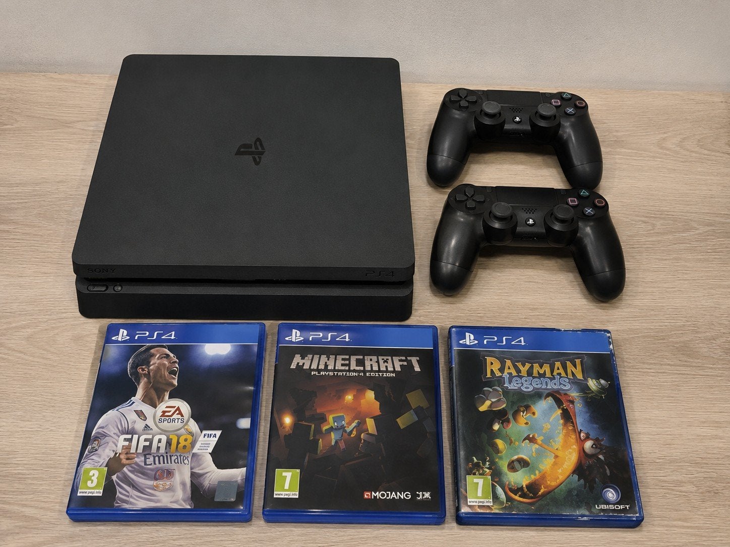 playstation 4 | +3 games | +2 controllers, Met 2 controllers, Ophalen of Verzenden, Original, 500 GB