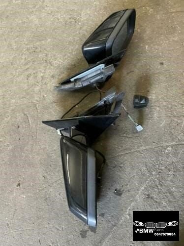 Set spiegel hoogglans zwart Bmw 3-Serie E46 sedan touring, Ophalen, Gebruikt, -, -