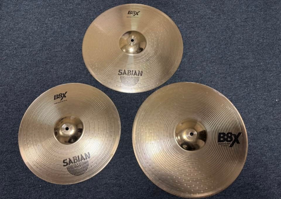 Sabian bekkenset B8X 18-18-16, Muziek en Instrumenten, Ophalen of Verzenden, Zo goed als nieuw