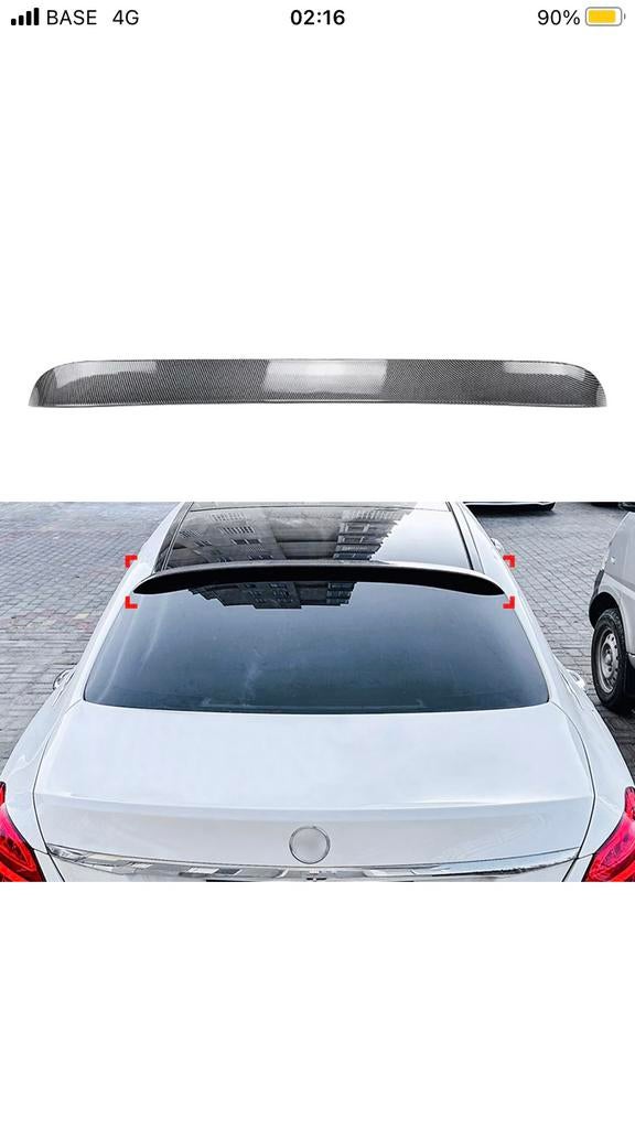 Mercedes C Classe Carbon dakspoiler, Ophalen, Nieuw