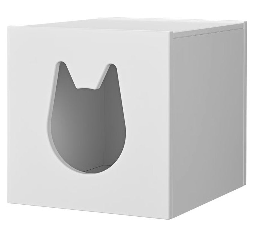 Kallax Maison pour chat Blanc 33 x 33 cm, Maison & Meubles, Enlèvement, Comme neuf, Bois