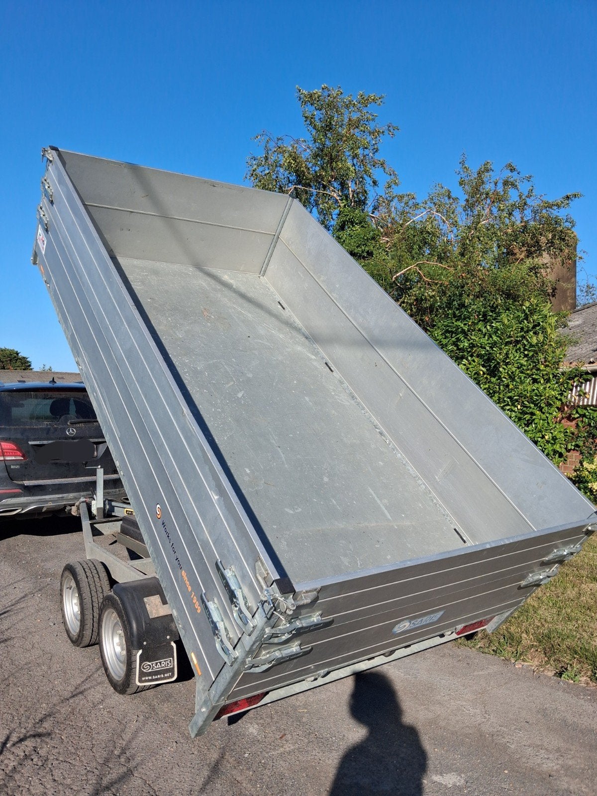 SARIS Elektrische Kipper 2,7ton met opzetborden +Oprijplaten, Ophalen, Zo goed als nieuw