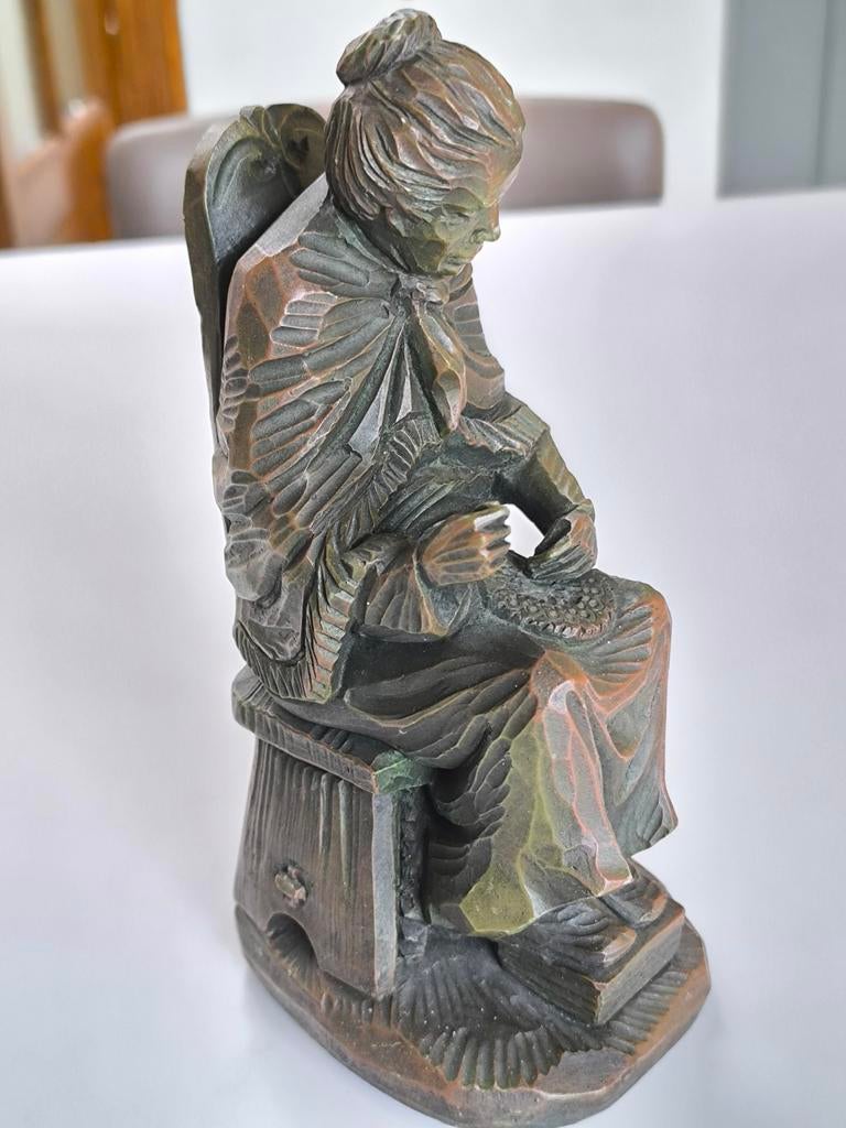 Voorstelling handwerkende vrouw, Ophalen of Verzenden