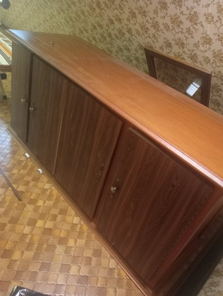 Vintage mid-century dressoir jaren 1950-1960, Ophalen, Gebruikt, 150 tot 200 cm, Met lade(s)