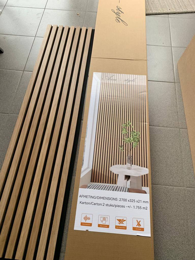 Akoustische Lattenwand Thys Acoustyle 1.5 stuk -- nieuw, Ophalen, Nieuw