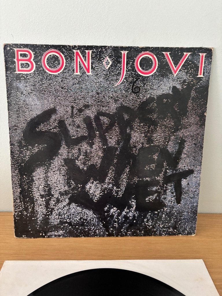 LP - Bon Jovi - Glissant lorsqu'il est mouillé, Enlèvement ou Envoi, Utilisé, Hard rock, LP