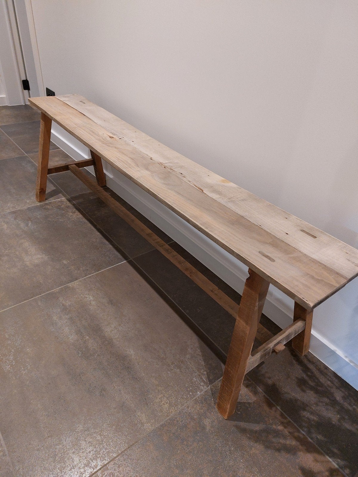 Houten bankje 150cm, Huis en Inrichting, Ophalen