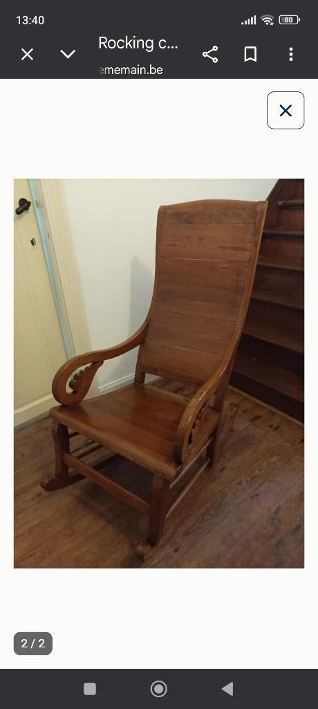 Chaise basculante, Huis en Inrichting, Ophalen, Gebruikt, Basculante, Eén