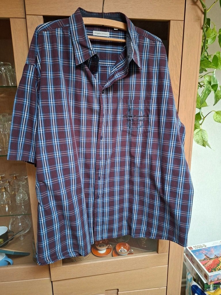 Angelo Litrico: Geruit herenhemd (Maat 4XL), Kleding | Heren, Meerkleurig, Angelo Litrico, Ophalen of Verzenden, Overige halswijdtes