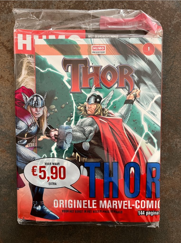 Marvel Humo Thor Herboren - NIEUW IN FOLIE (+ Magazine), Boeken, Strips | Comics, Eén comic, Amerika, Nieuw, Ophalen of Verzenden