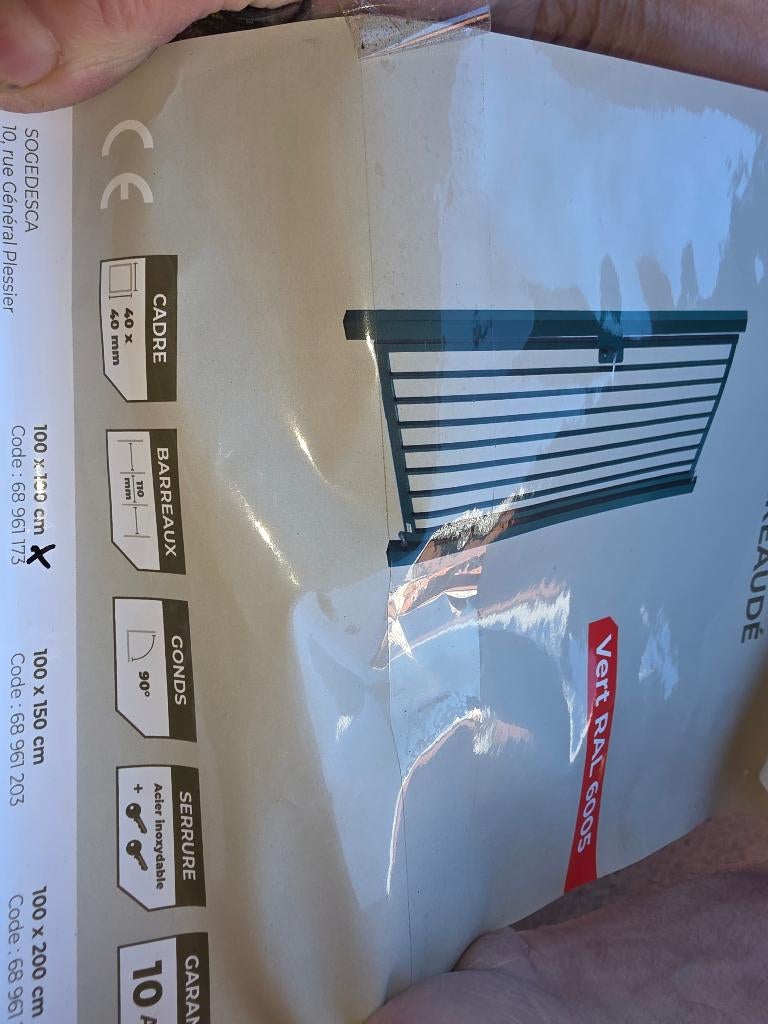 Tuinpoort groen met slot, Ophalen, 100 tot 150 cm, 100 tot 150 cm, Nieuw