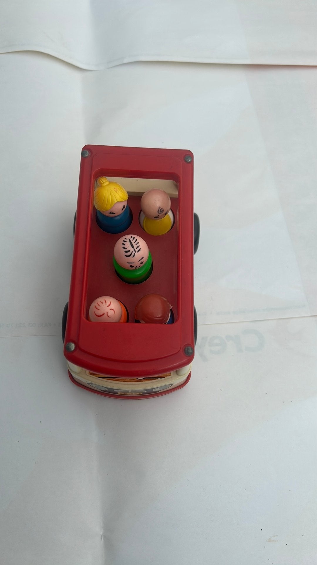 Vintage fisher pricer mini bus met de 5 popjes, Ophalen, Gebruikt