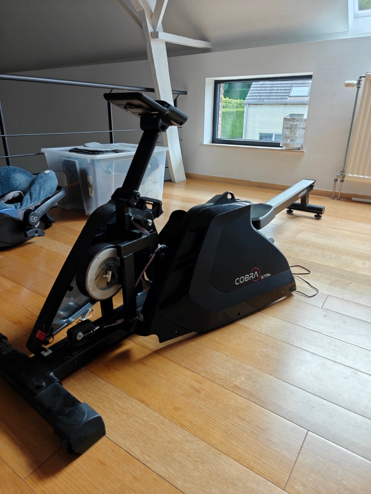 Roeimachine met te herstellen riem, Sports & Fitness, Appareils de fitness, Enlèvement, Comme neuf, Métal, Rameur