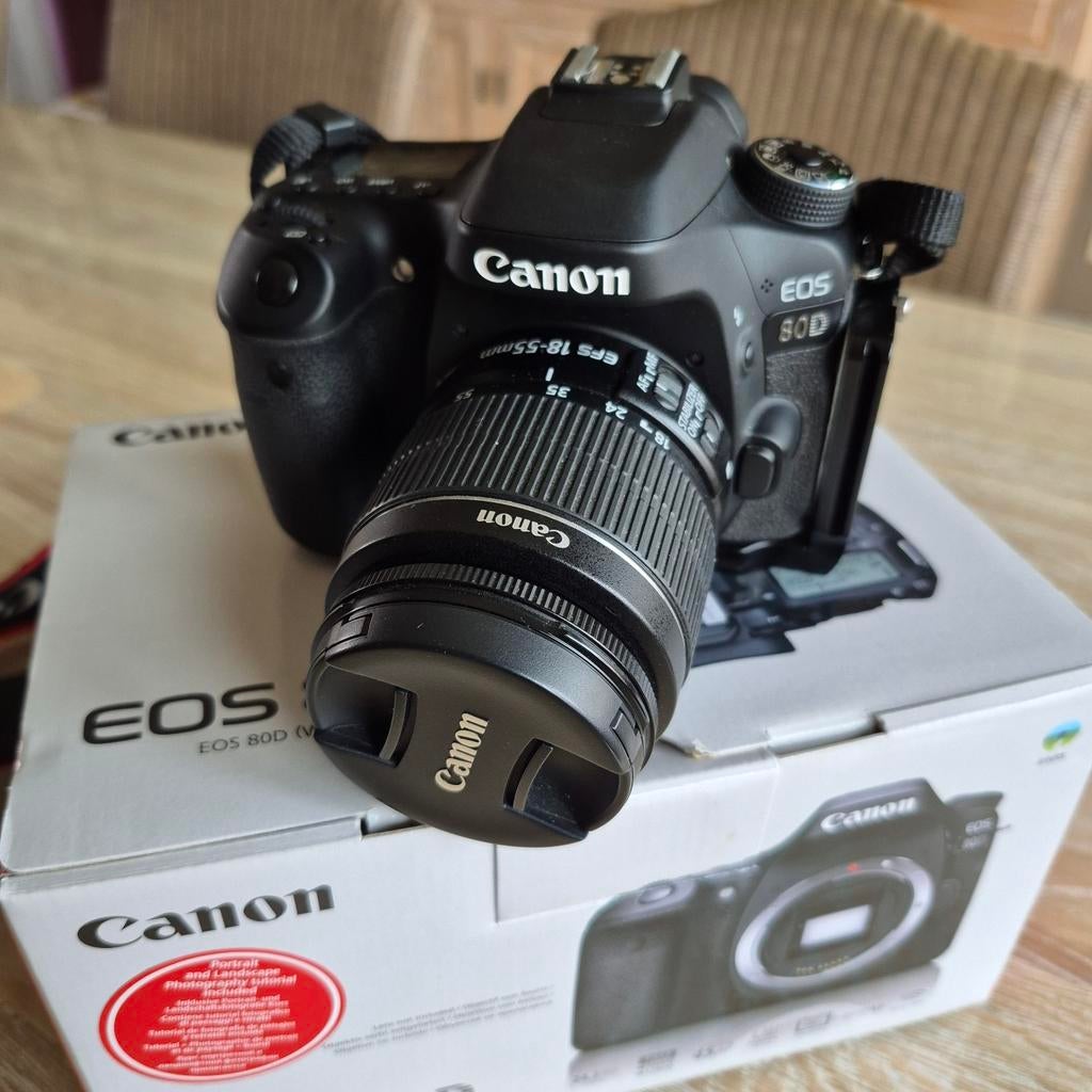 Canon eos 80 D met complete uitrusting, Audio, Tv en Foto, Fotocamera's Digitaal, Ophalen, Spiegelreflex, Canon, Zo goed als nieuw