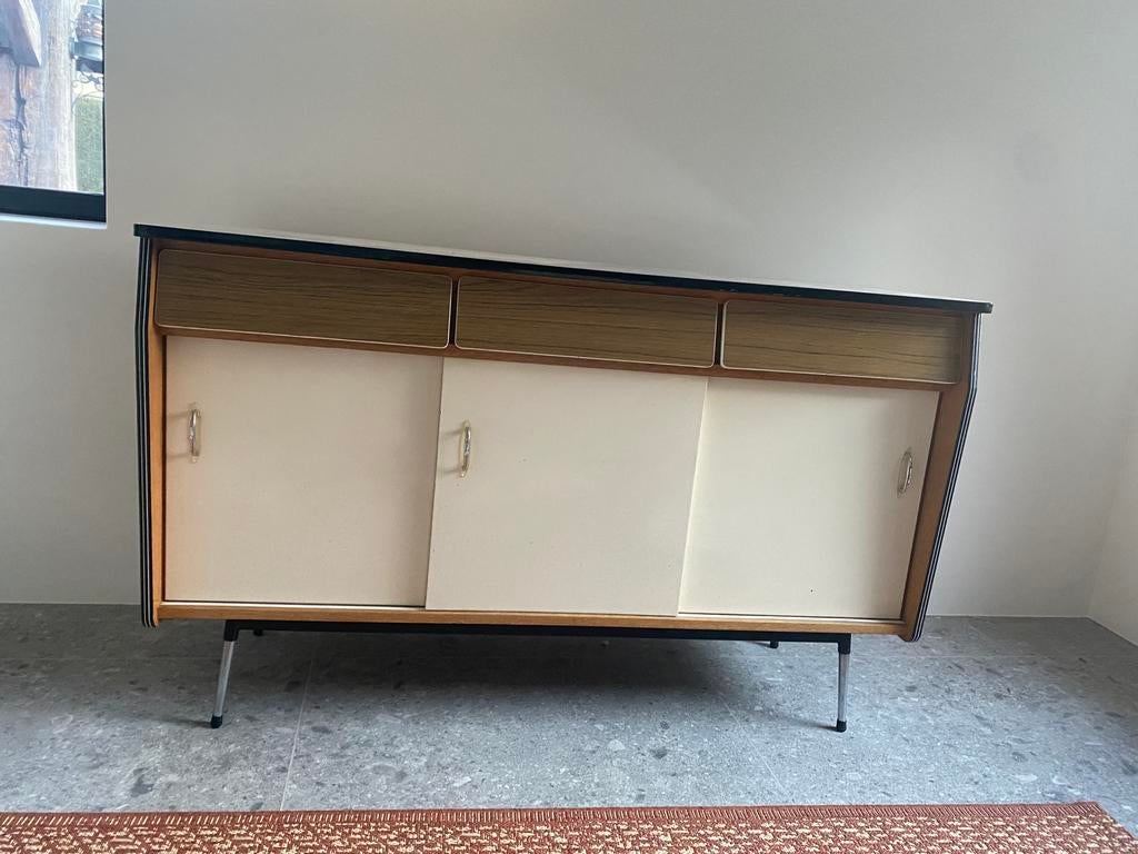 Buffet vintage formica, Ophalen, 100 tot 150 cm, Zo goed als nieuw, Minder dan 100 cm