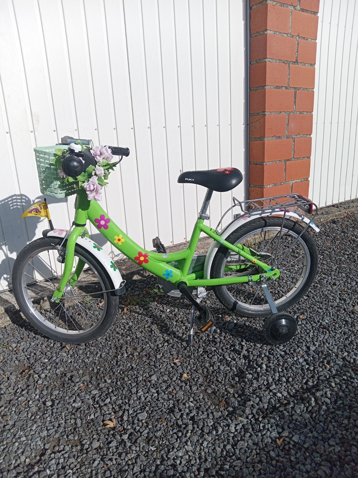 kinderfeestje fiets voor meisjes, Ophalen