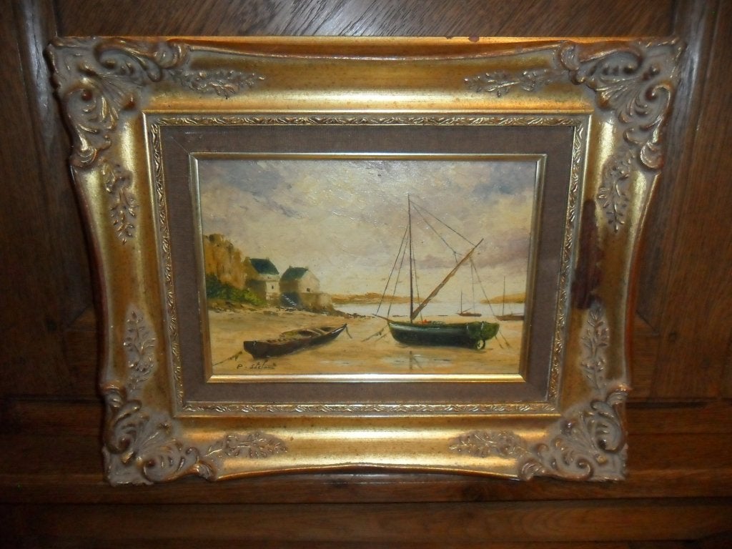 Belle huile sur bois de Pierre Stéfani, Enlèvement ou Envoi, Peinture à l'huile, Panneau, Classique