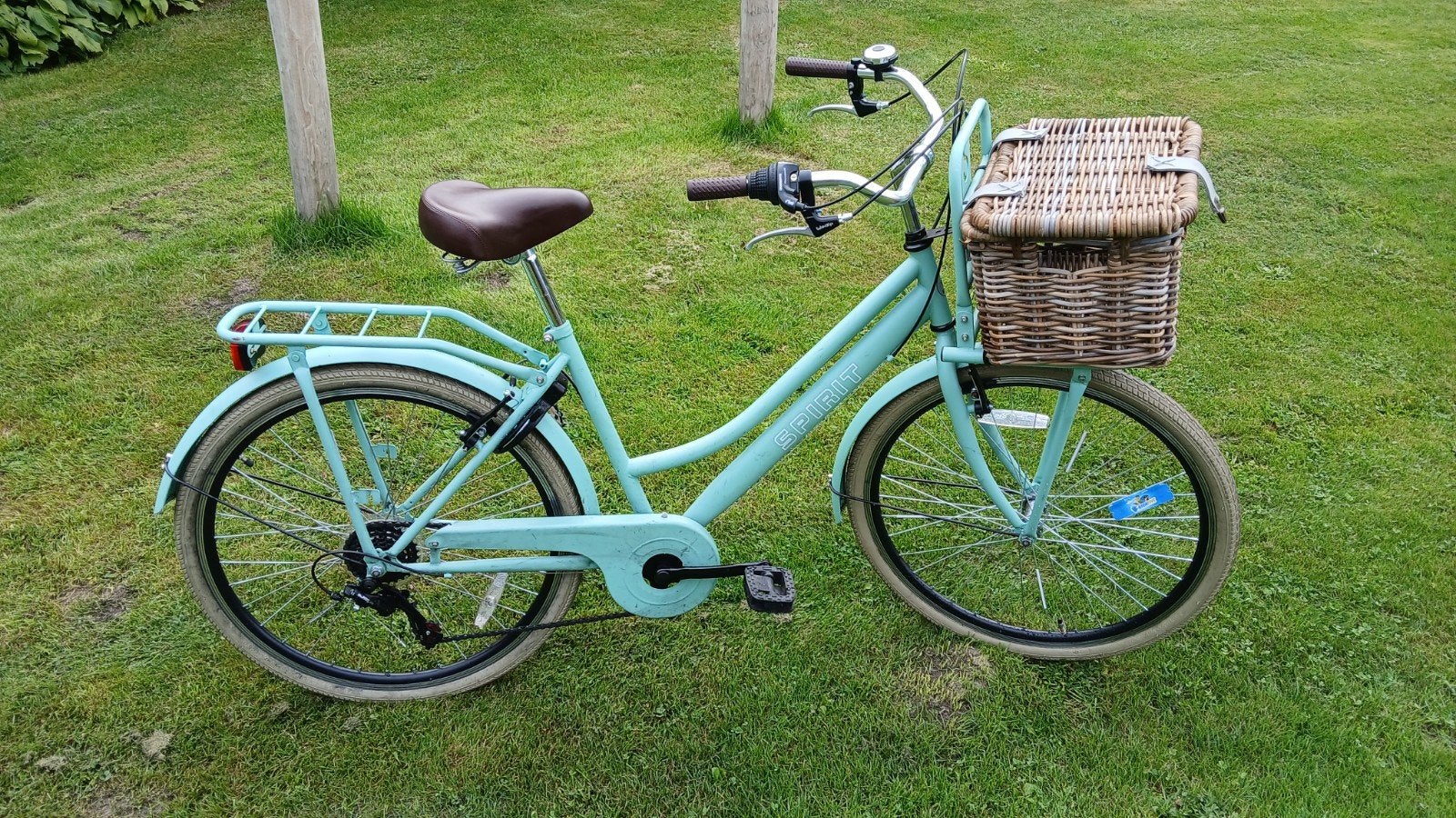 meisjesfiets 26" munt groen, Fietsen en Brommers, Gebruikt, Velgrem, Versnellingen, Spirit