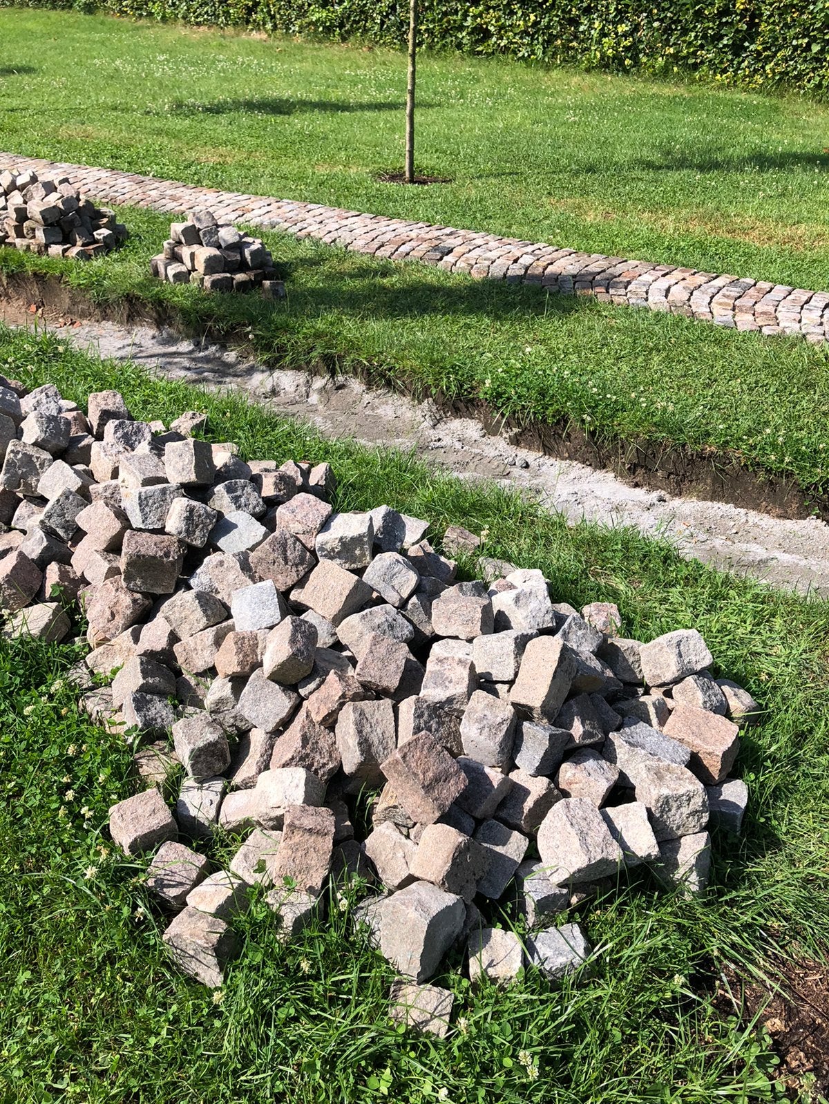 Kinderkopjes zweedse graniet, Tuin en Terras, Grind, Keien en Split, Zo goed als nieuw, Graniet, Ophalen
