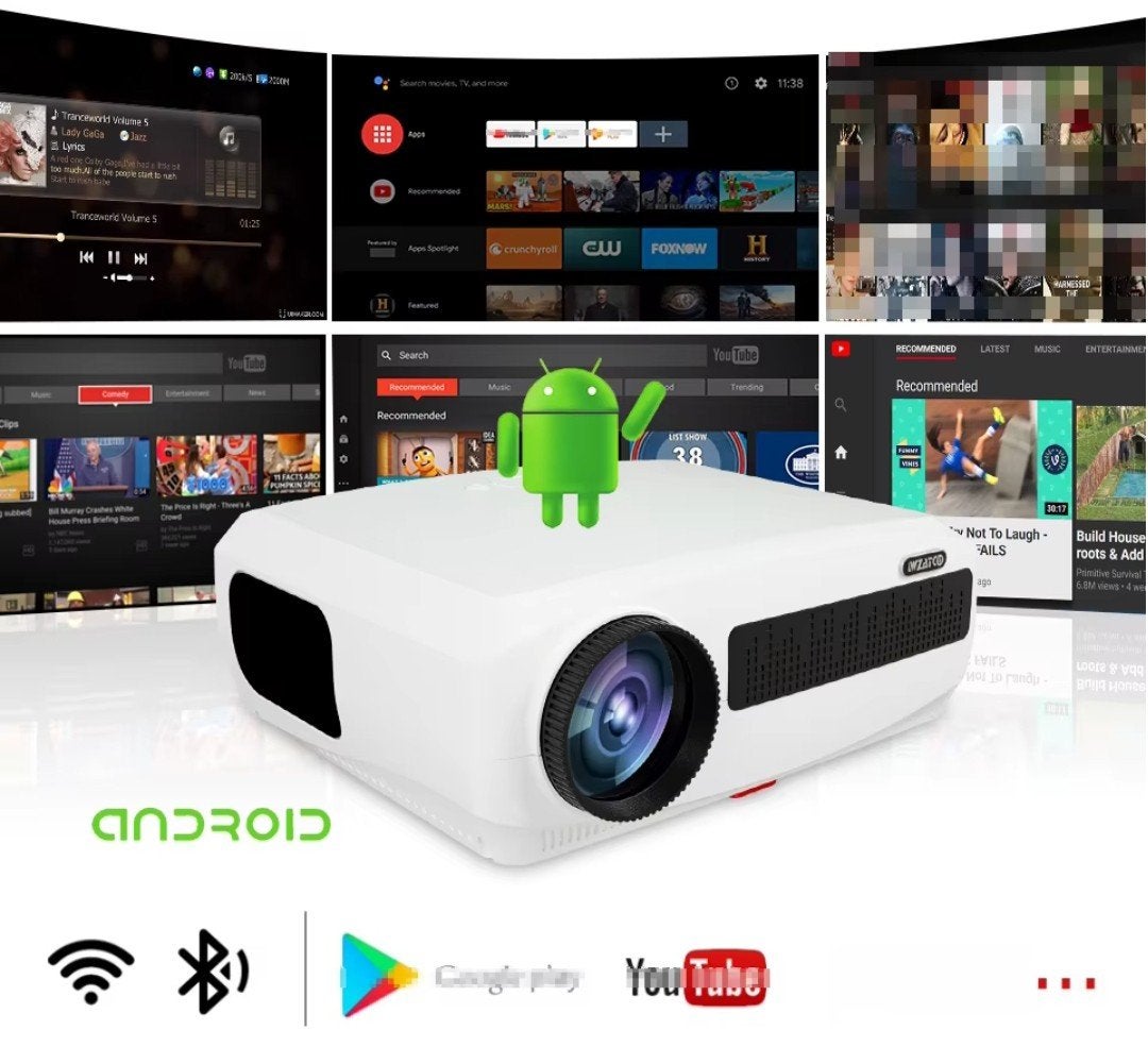 Top Projector Wifi 1080p Native 4K Bluetooth Apple Airplay, LED, Ophalen of Verzenden, Zo goed als nieuw, Wzatco C3 Smart 32GB versie