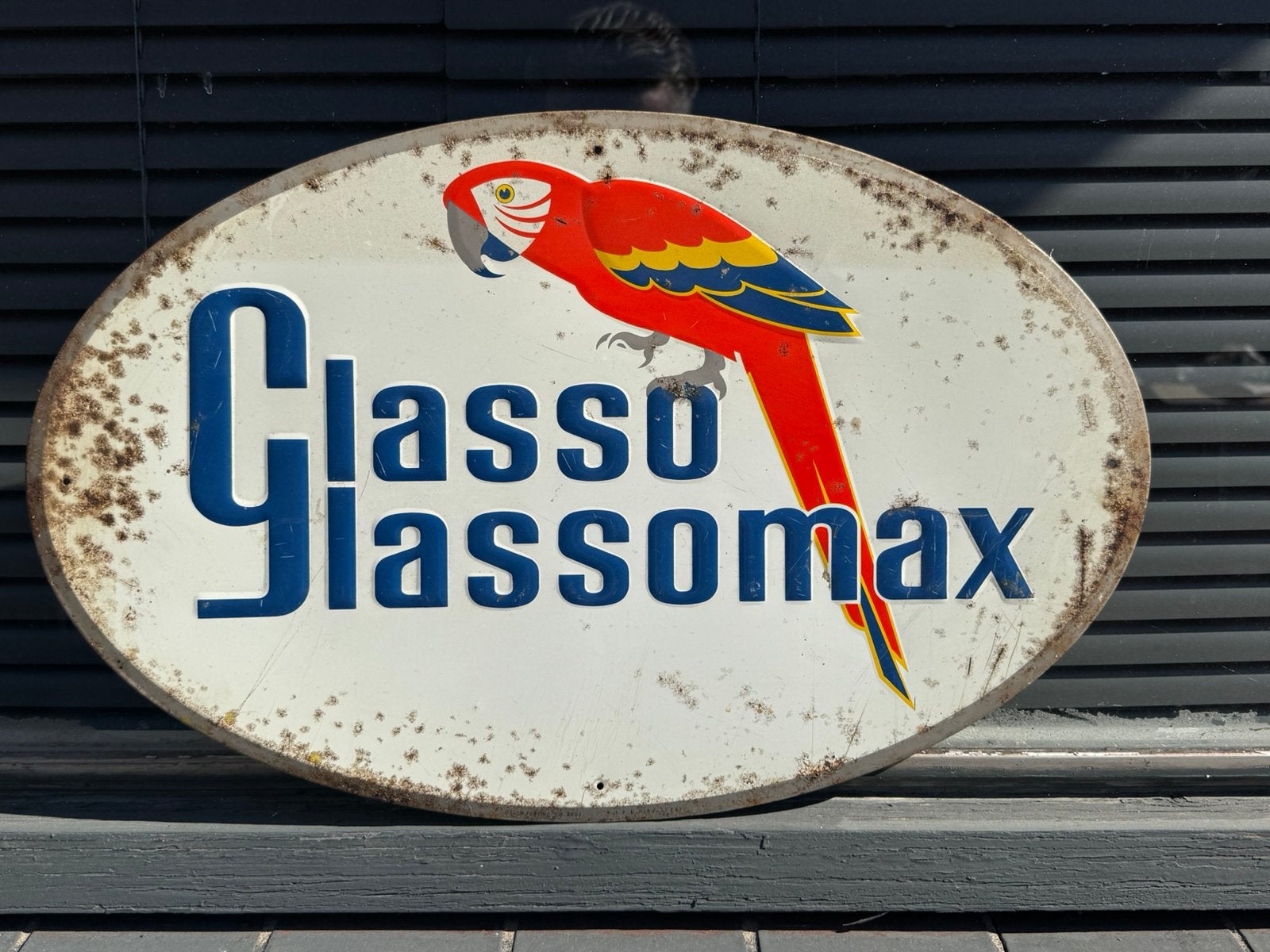 Glasso Verf oud reclamebord 1963, Verzamelen, Ophalen of Verzenden, Gebruikt, Reclamebord