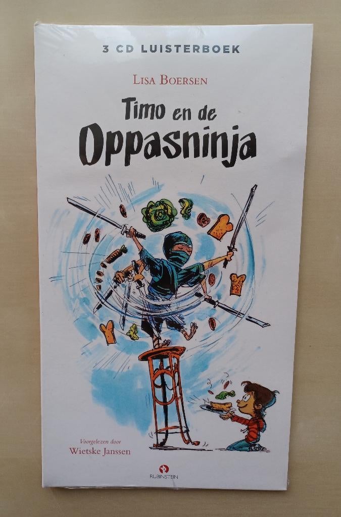 NIEUW - Timo en de Oppasninja - 3 CD Luisterboek, Ophalen of Verzenden, Lisa Boersen, Cd, Kind