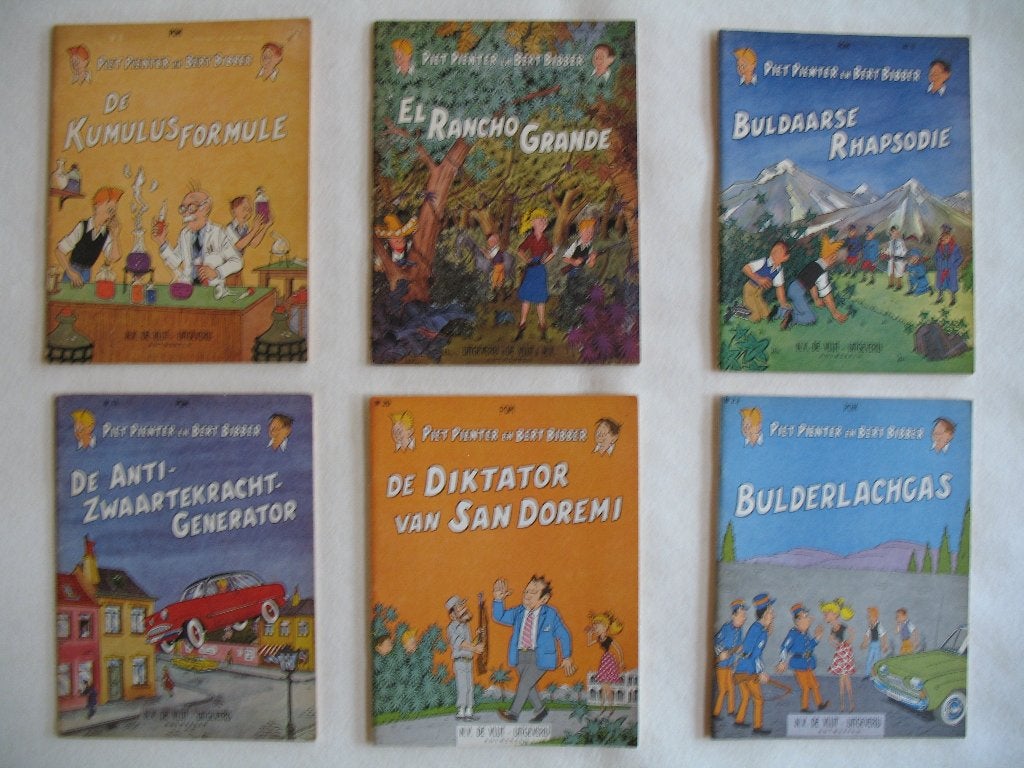 Piet Pienter en Bert Bibber geniete De Vlijt 1969-1973, Boeken, Meerdere stripboeken, Ophalen of Verzenden, Zo goed als nieuw