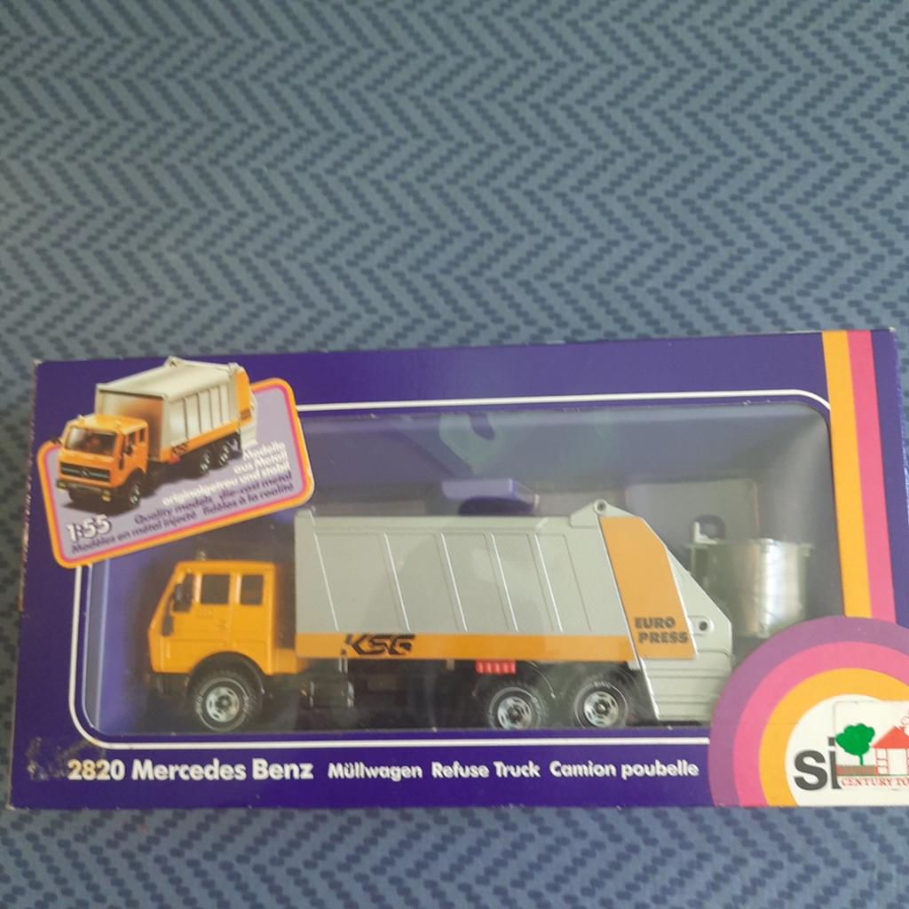SIKU*NO.2820*CAMION POUBELLE MERCEDES 1/55*VINTAGE*MIB* NEUF, Enlèvement, Neuf, Bus ou Camion, SIKU