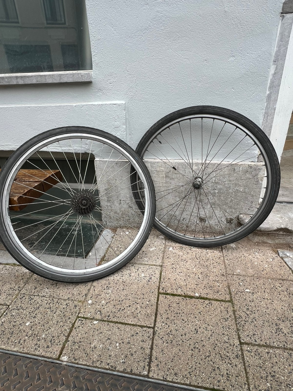 Set van twee wielen Shimano 7 Speed, Fietsen en Brommers, Ophalen, Zo goed als nieuw