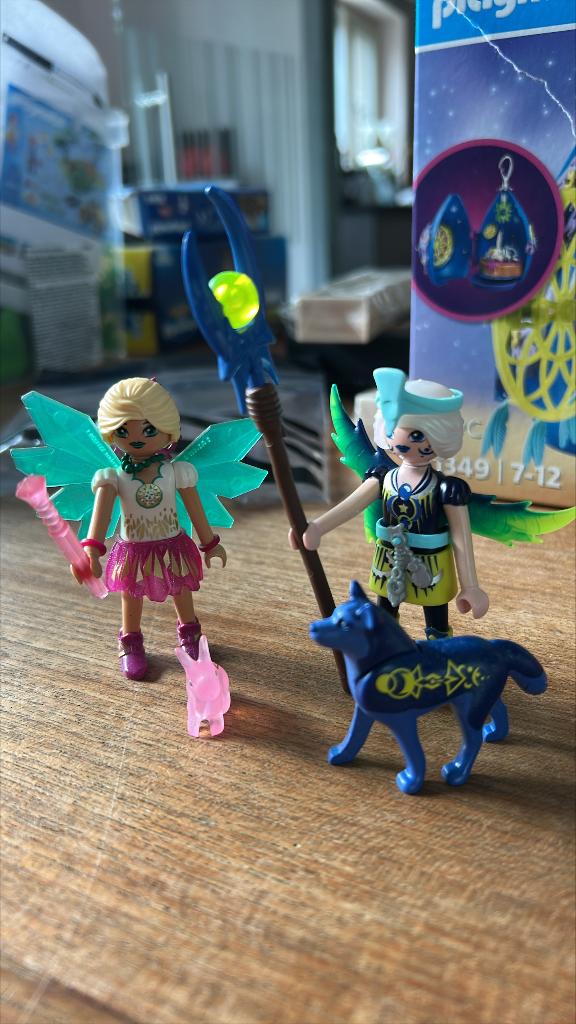 Ayuma 2 fairys met totemdier 71236, Kinderen en Baby's, Speelgoed | Playmobil, Ophalen of Verzenden, Gebruikt, Complete set