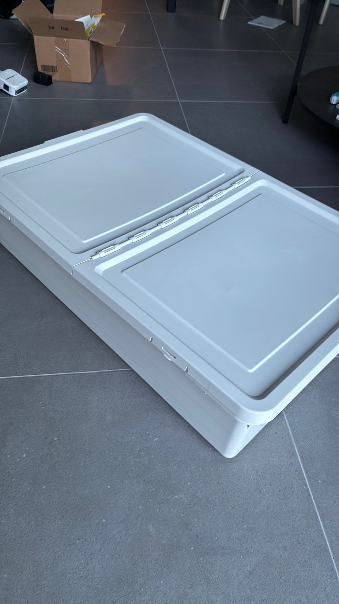 Boîtes de rangement sous lit IKEA Sockerbit 2pcs, Doe-het-zelf en Bouw, Ophalen, Zo goed als nieuw