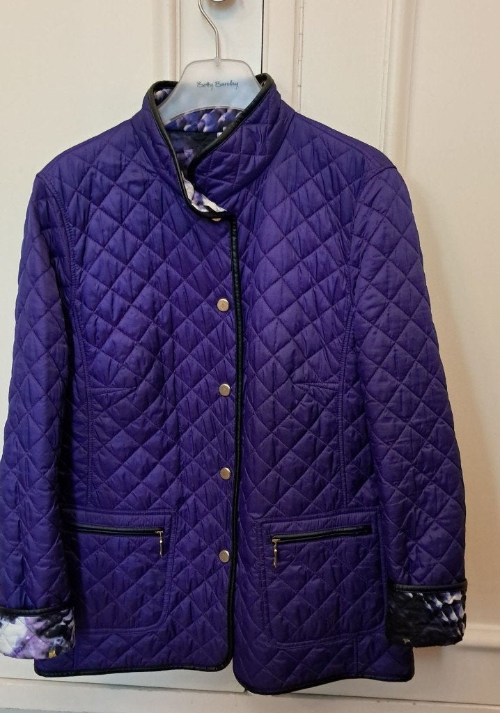 T 42 Basler omkeerbare paarse parka halve seizoen als nieuw, Kleding | Dames, Ophalen of Verzenden