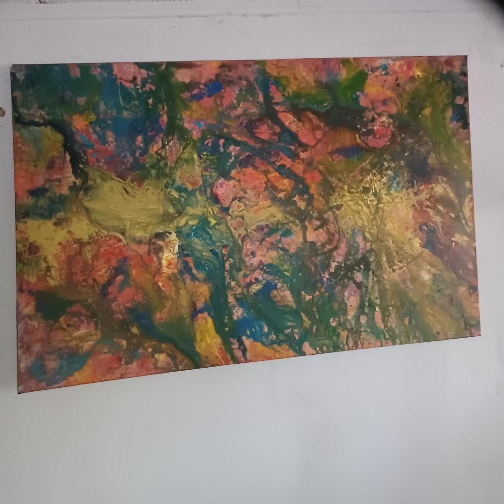 Schilderij abstract, Ophalen