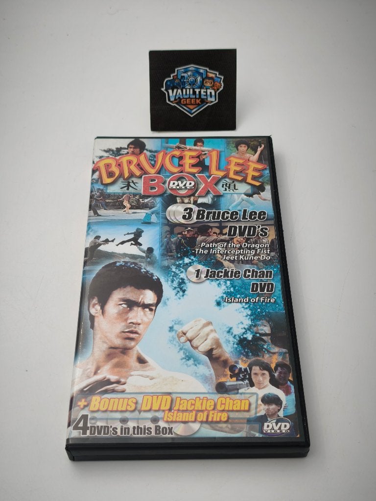 Bruce Lee Box 4 DVD’s + Jackie Chan, CD & DVD, DVD | Action, Enlèvement ou Envoi, Anglais, Arts martiaux, Néerlandais