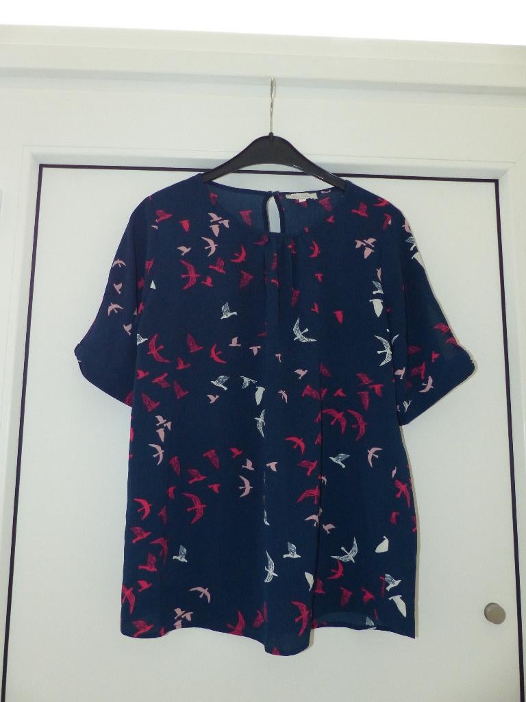 Bel & Bo donkerblauw bloesje - maat 36, Blauw, Bel & Bo, Ophalen of Verzenden, Zo goed als nieuw