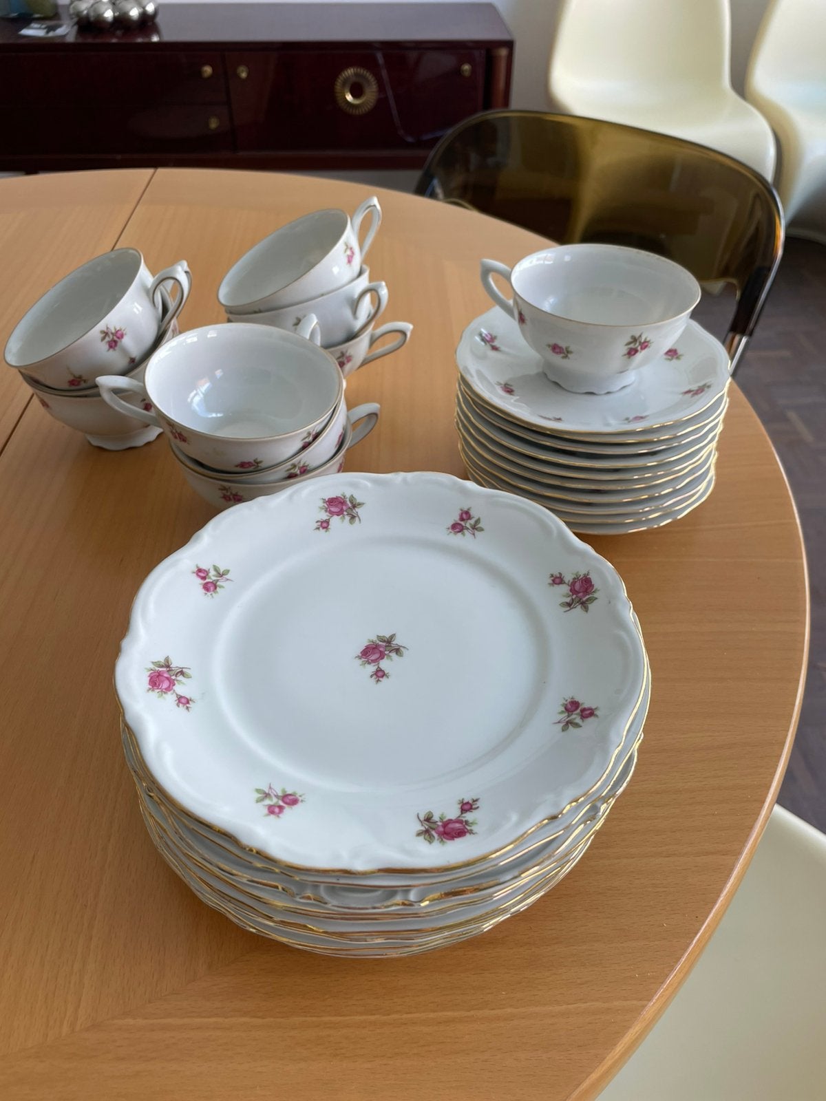 Mitterteich Bavaria porselein thee servies bloem 10 pers, Enlèvement