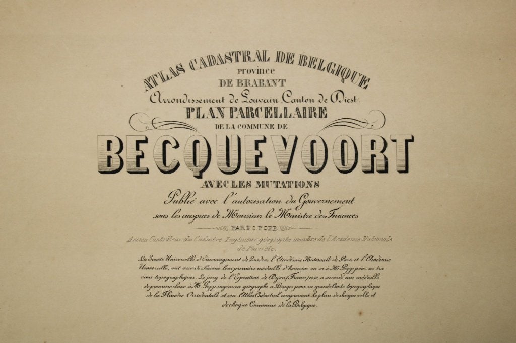 2 oude kaarten van Bekkevoort, PC Popp, 19de eeuw, Ophalen