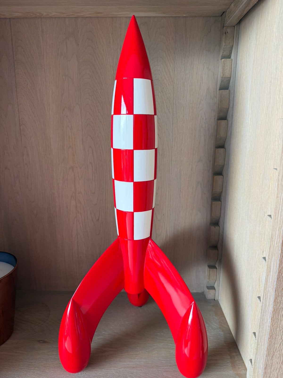 Fusée Tintin 60 cm, Enlèvement, 60 cm, Rouge