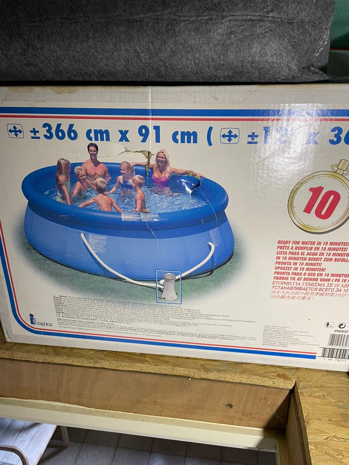 Intex zwembad 366cm c 91cm, Enlèvement, Comme neuf