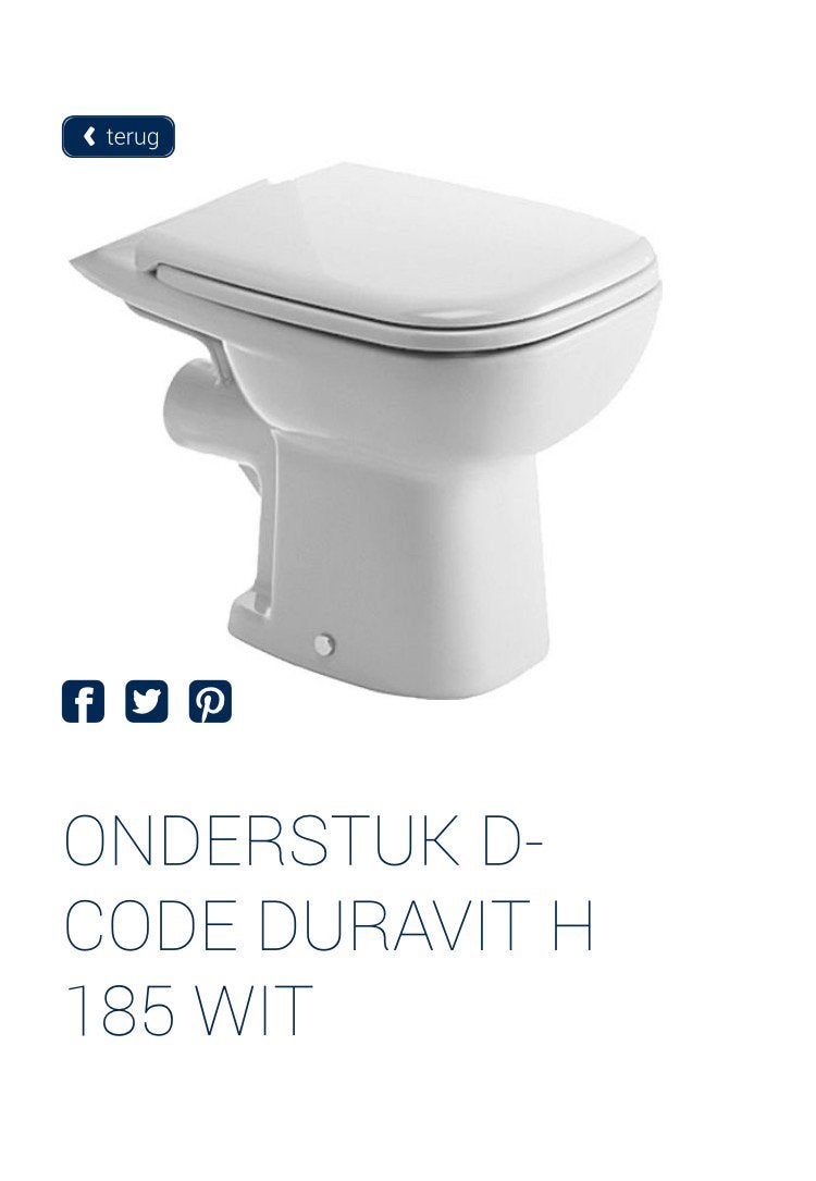 Staande wc nieuw onderblok, Bricolage & Construction, Sanitaire, Enlèvement, Neuf