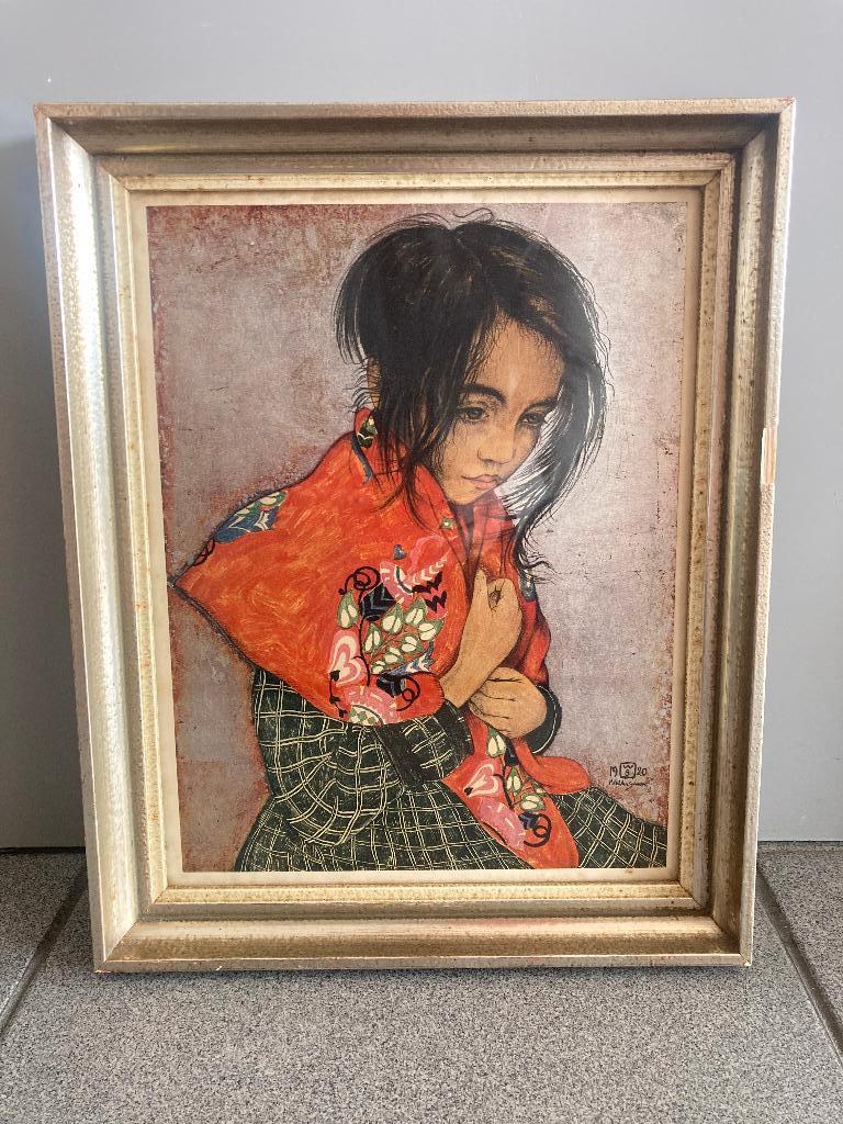 Walter Sauer - Portret van een kind, Ophalen of Verzenden