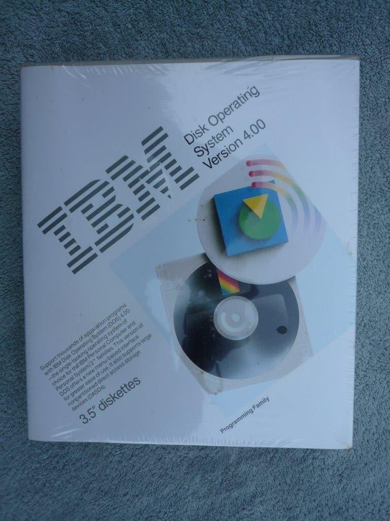 IBM DOS 4.00-Nooit gebruikt-Nog steeds in blisterverpakking, Computers en Software, Ophalen of Verzenden, IBM