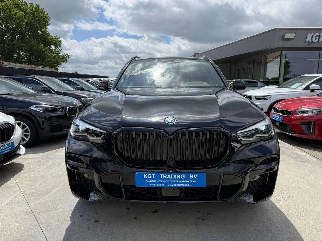 BMW X5 3.0AS 45E HYBRID M-SPORT 360 CAMERA ZWART LEDER FULL, Auto's, Automaat, Gebruikt, Adaptive Cruise Control, Zwart