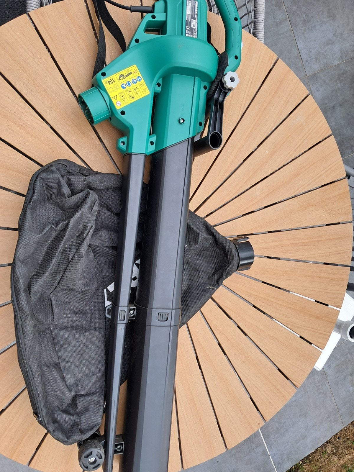 bladblazer, Jardin & Terrasse, Électrique, Porté à la main, Avec sac de ramassage, Comme neuf