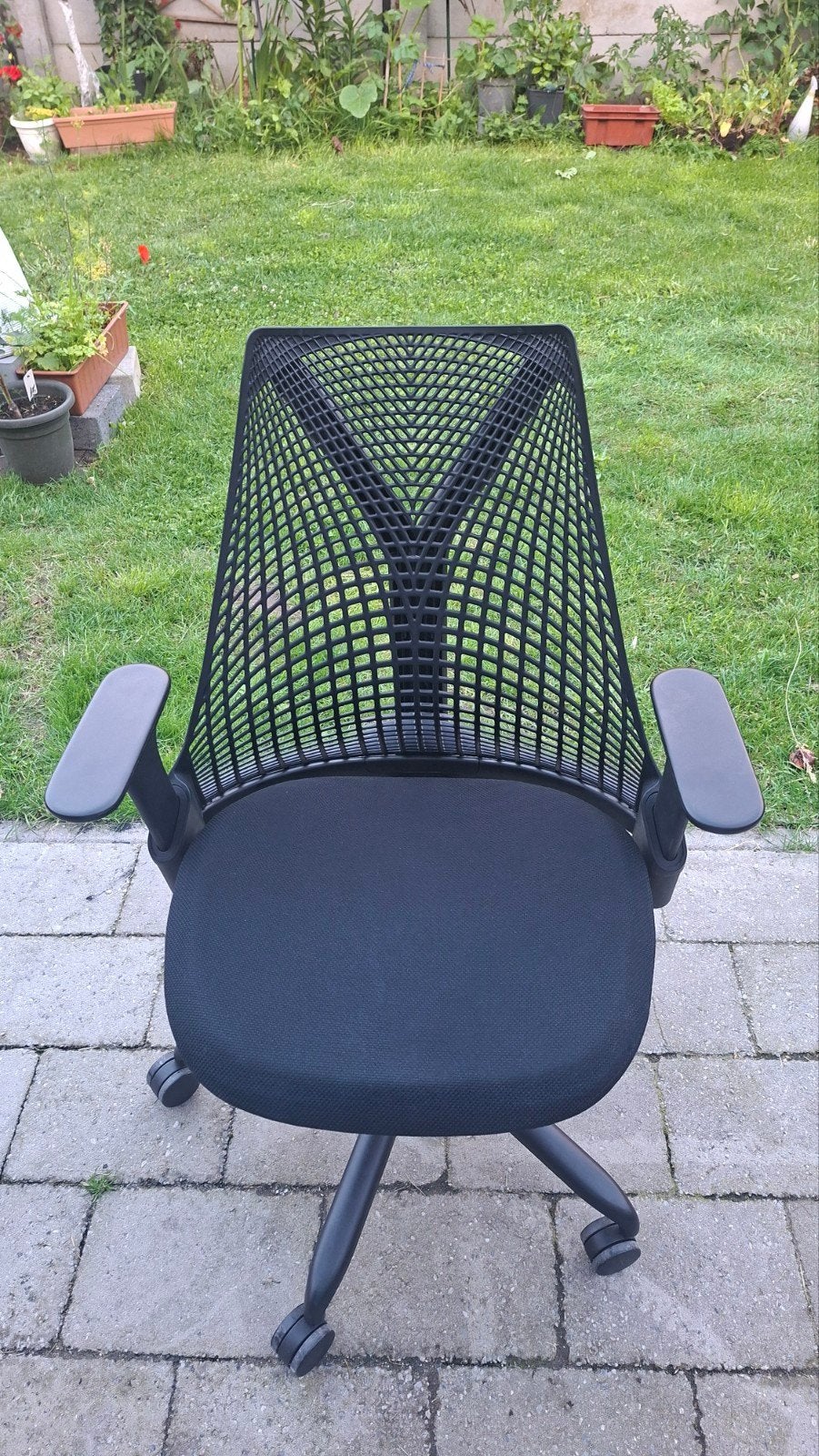 Herman miller sayl, Zwarte Bureaustoel., Huis en Inrichting, Bureaustoelen, Ophalen, Gebruikt, Zwart, Bureaustoel