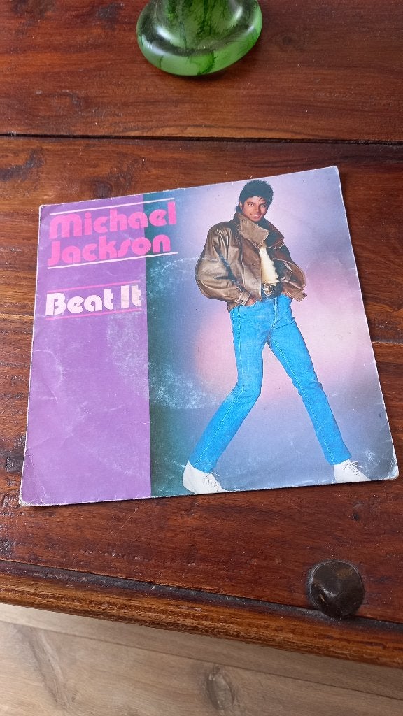 Vinyl (45t) michael jackson "beat it", Enlèvement, Utilisé, Pop