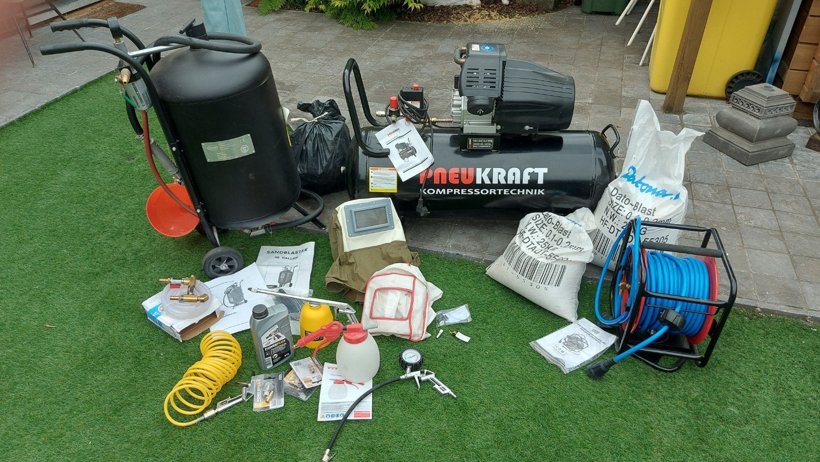 Luchtcompressor, straalketel en toebehoren, Bricolage & Construction, Compresseurs, Enlèvement