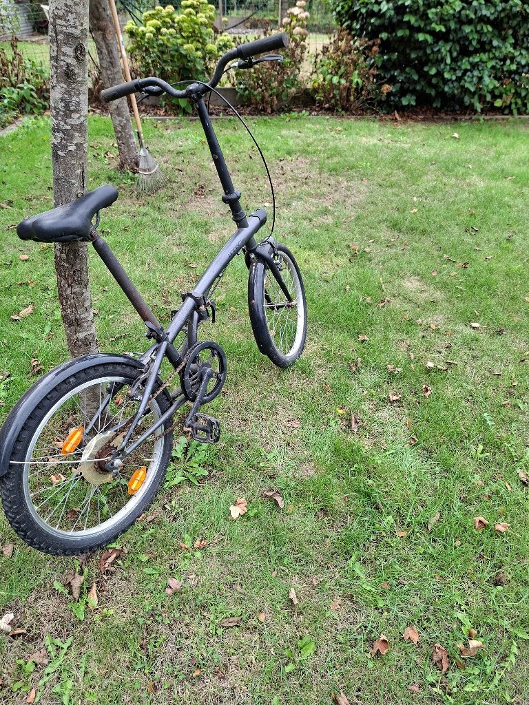 2 grijze plooifietsen, ook per stuk te koop, Vélos & Vélomoteurs, Vélos | Vélos pliables, Autres marques, Frein sur jante, Enlèvement