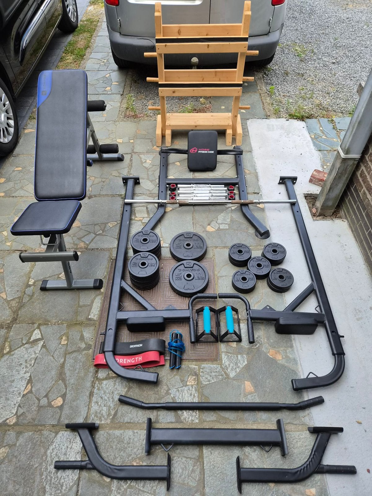 Fitness set, Sport en Fitness, Ophalen, Zo goed als nieuw